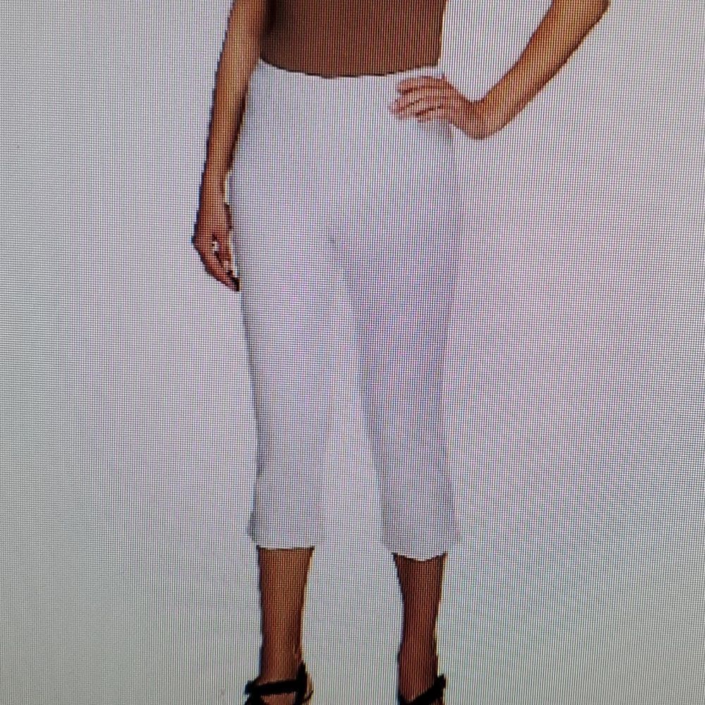 Susan Graver Multi stretch  Hollywood waistband side zip crop  pants10